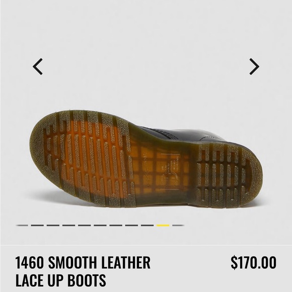 Dr. Martens 1460 Black Smooth Leather Combat Boot - Size Women’s 8, Men’s 7 - Picture 16 of 16